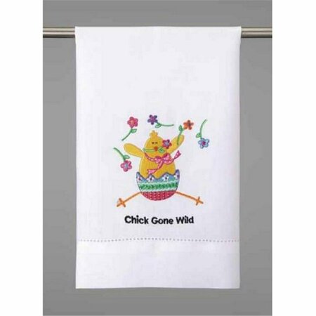 TARIFA 14 x 22 in. Chick Gone Wild GT 1 Design Kitchen Towel TA3685898